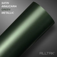 Satin Araucaria Green Metallic
